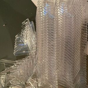 120 plastic clear Reception table placement card holders